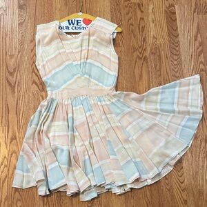 Striped Pastel Anthropologie Dress